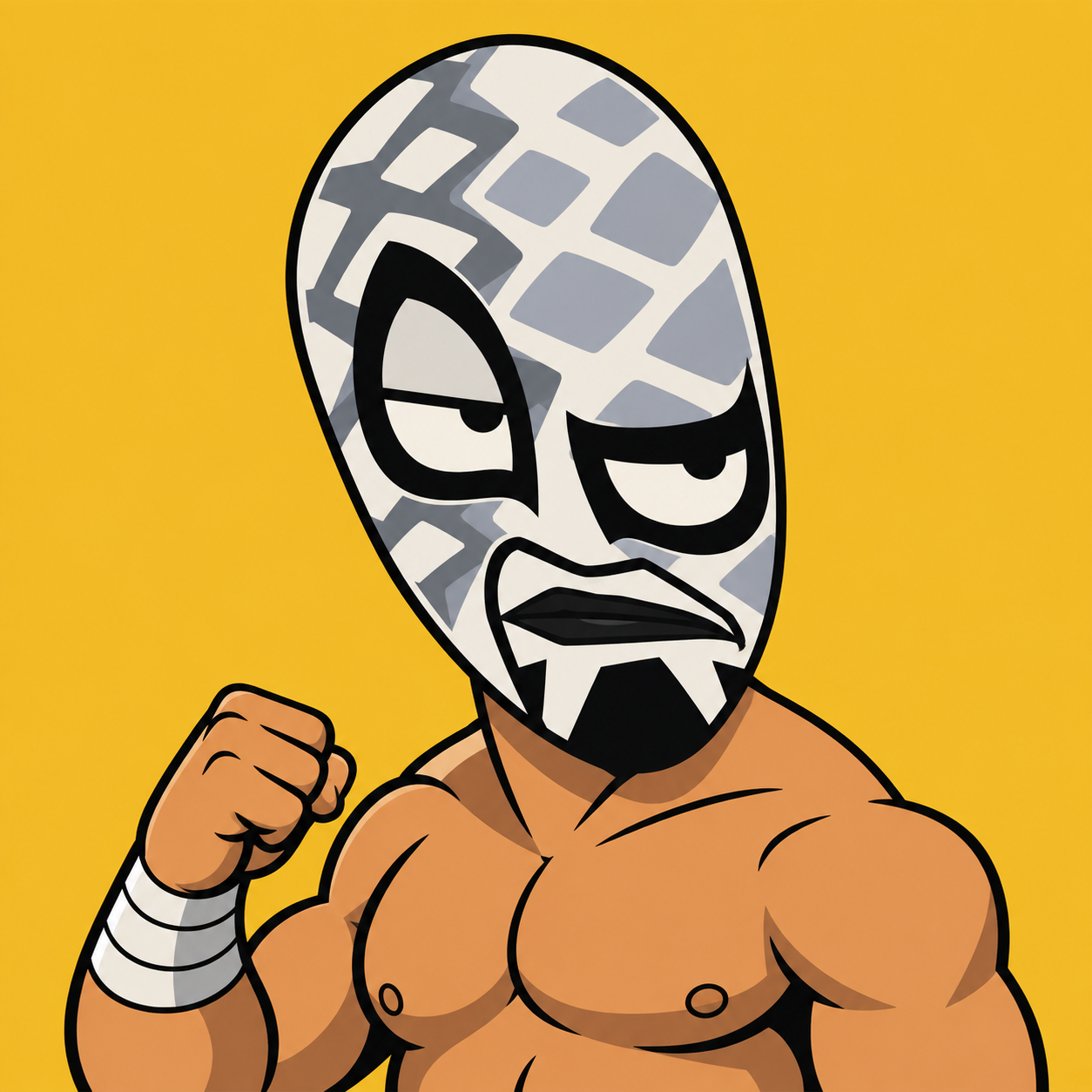 Plata NFT concept in satirical cartoon style